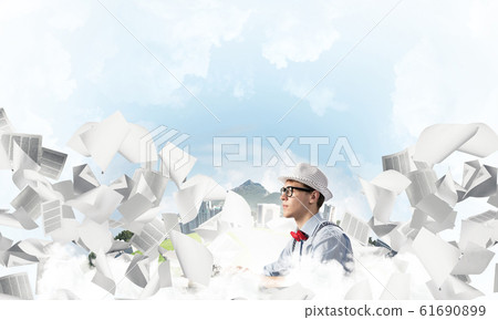Creative inspiration of young writer. Creative inspiration of young writer. 61690899