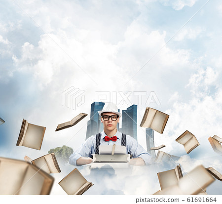 Creative inspiration of young writer. Creative inspiration of young writer. 61691664