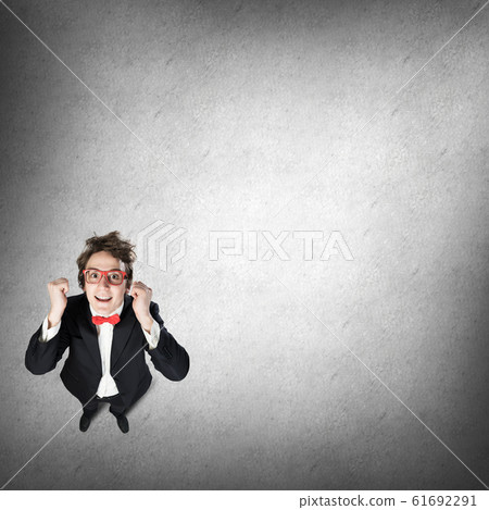 Funny perspective man 61692291