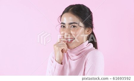 Beauty concept. Beautiful girl is lollipop when Beauty concept. Beautiful girl is lollipop when 61693592