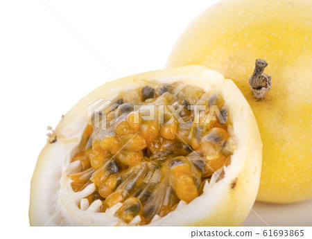 Passion fruit an isolated on white background Passion fruit an isolated on white background 61693865