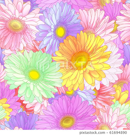 Gerbera pattern 61694890