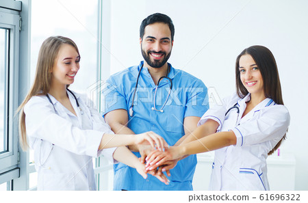 Group of medical staff at hospital Group of medical staff at hospital 61696322