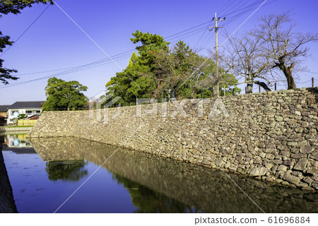 大分縣中津城護城河和石垣中津市 61696884