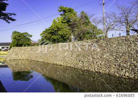 大分縣中津城護城河和石垣中津市 61696885