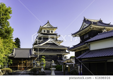 大分縣中津市中津城城堡塔和奧平神社 大分縣中津市中津城城堡塔和奧平神社 61696916