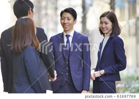 business scene, handshake 61697769