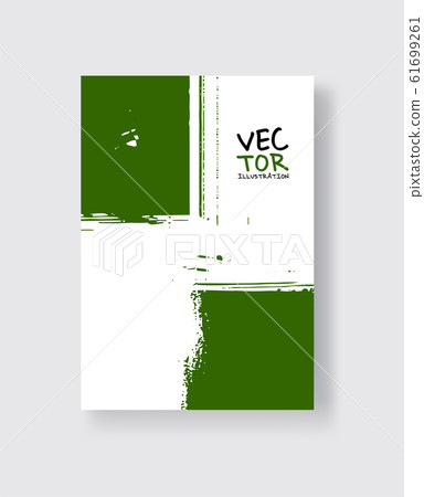 Green ink brush stroke on white background. Green ink brush stroke on white background. 61699261
