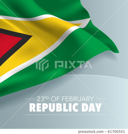 Guyana republic day greeting card, banner, vector illustration Guyana republic day greeting card, banner, vector illustration 61700501