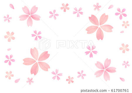 Cherry Blossom Petal Abstract Spring White Stock Illustration