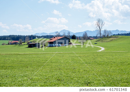Landscape around Bad Hindelang in Bavaria, Germany 61701348