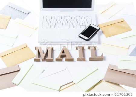 PC and smartphone Communication image Image material Email image 61701365