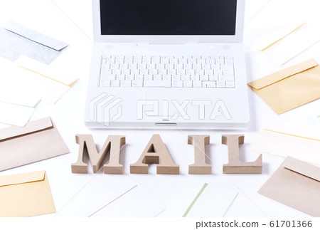 PC and smartphone Communication image Image material Email image 61701366