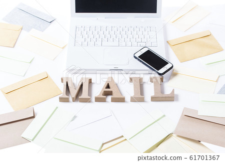 PC和智能手機通信圖像圖像素材電子郵件圖像 61701367