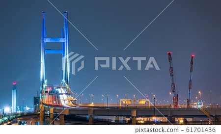 City Night View @ Yokohama Bay Bridge Light Up 61701436