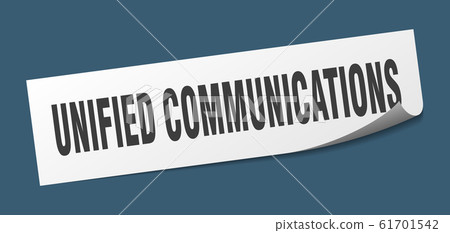 unified communications sticker. unified unified communications sticker. unified 61701542