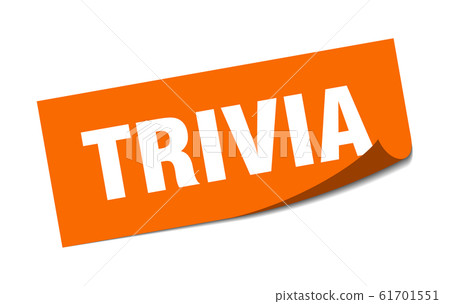 trivia sticker. trivia square sign. trivia. peeler trivia sticker. trivia square sign. trivia. peeler 61701551