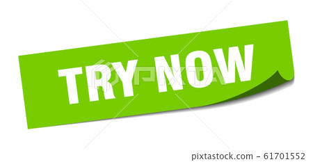 try now sticker. try now square sign. try now. try now sticker. try now square sign. try now. 61701552