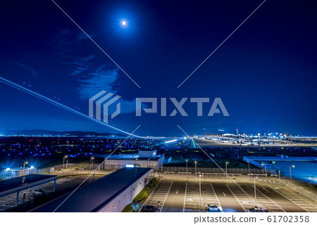 機場夜景長時間曝光 61702358