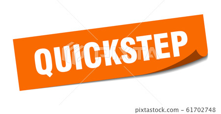 quickstep sticker. quickstep square sign. quickstep sticker. quickstep square sign. 61702748