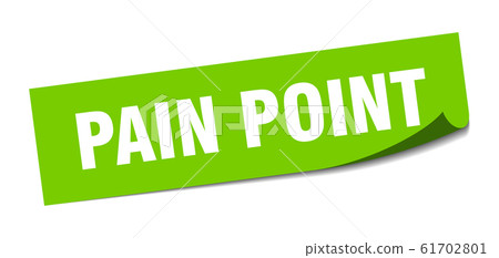 pain point sticker. pain point square sign. pain pain point sticker. pain point square sign. pain 61702801