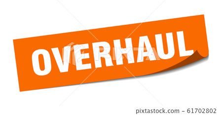 overhaul sticker. overhaul square sign. overhaul. 61702802