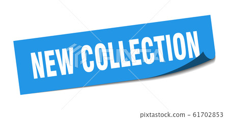 new collection sticker. new collection square - Stock Illustration ...