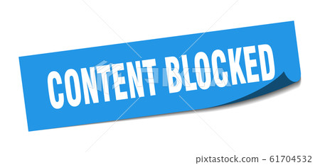 content blocked sticker. content blocked square content blocked sticker. content blocked square 61704532