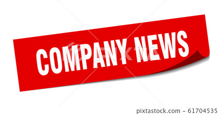 company news sticker. company news square sign. company news sticker. company news square sign. 61704535