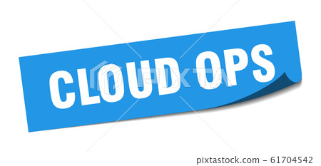cloud ops sticker. cloud ops square sign. cloud cloud ops sticker. cloud ops square sign. cloud 61704542