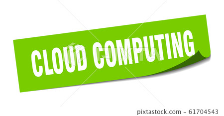 cloud computing sticker. cloud computing square cloud computing sticker. cloud computing square 61704543
