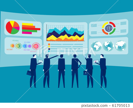 Teamwork and data analysis. Concept business Teamwork and data analysis. Concept business 61705013