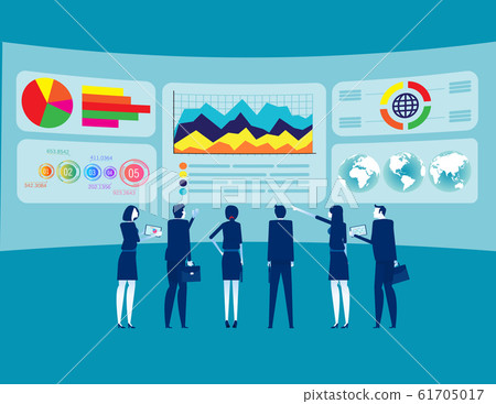 Teamwork and data analysis. Concept business Teamwork and data analysis. Concept business 61705017