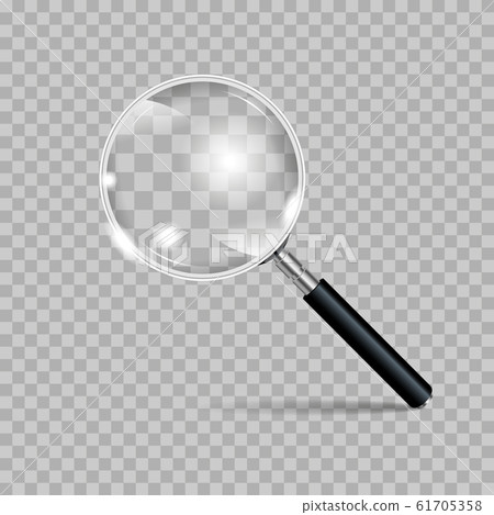 Magnifying glass realistic Magnifying glass realistic 61705358