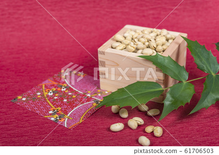 [Setsubun Masu Chiyogami Hiiragi Red Background] 61706503