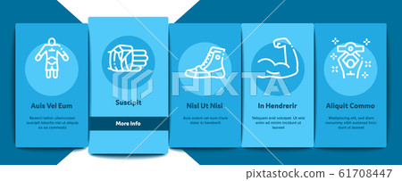 Boxing Sport Tool Onboarding Elements Icons Set Vector Boxing Sport Tool Onboarding Elements Icons Set Vector 61708447