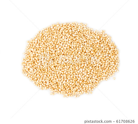 quinoa seeds isolated on white background. 61708626