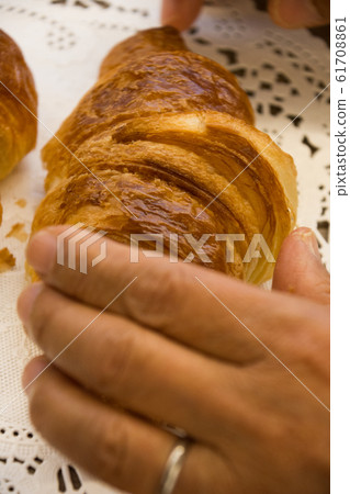 Hands on bread Hands on bread 61708861