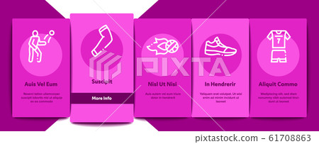 Volleyball Sport Game Onboarding Elements Icons Set Vector Volleyball Sport Game Onboarding Elements Icons Set Vector 61708863