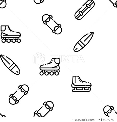 Extreme Sport Activity Seamless Pattern Vector Extreme Sport Activity Seamless Pattern Vector 61708970