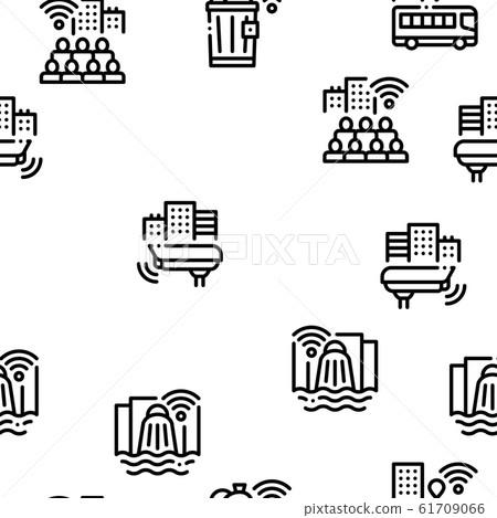 Internet Of Things Seamless Pattern Vector Internet Of Things Seamless Pattern Vector 61709066