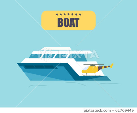 Ship at sea transport, shipping boats illustration Ship at sea transport, shipping boats illustration 61709449