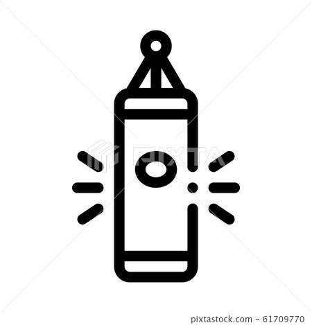 Punching Bag Icon Vector Outline Illustration Punching Bag Icon Vector Outline Illustration 61709770