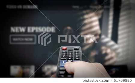VOD service on television. TV streaming concept VOD service on television. TV streaming concept 61709830