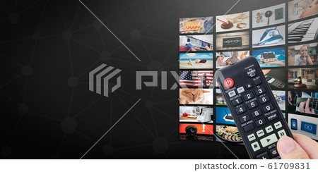 TV streaming service, VOD service web background TV streaming service, VOD service web background 61709831