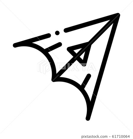 Hang Glider Icon Vector Outline Illustration 61710064