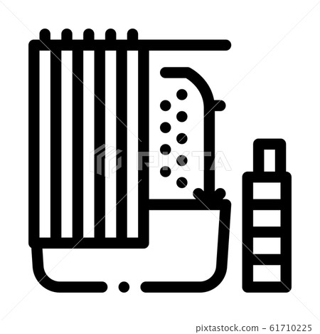 Bathroom Icon Vector Outline Illustration 61710225
