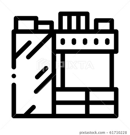 Kitchen Icon Vector Outline Illustration - Stock Illustration [61710228 ...
