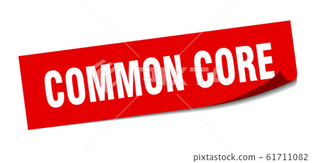 common core sticker. common core square sign. common core sticker. common core square sign. 61711082