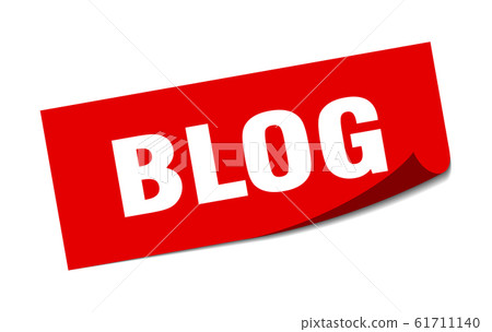 Sign For Blog blog sticker. blog square sign. blog. peeler - Stock Illustration ...